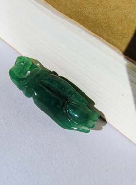 15453天然A货冰蓝翡翠佛手小滴溜