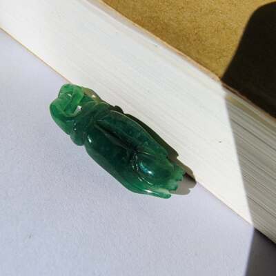 15453天然A货冰蓝翡翠佛手小滴溜