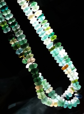 13114阿富汗罗马老玻璃碟珠