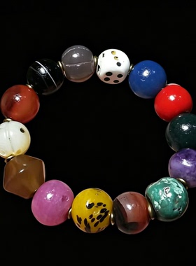 古珠多宝手串Collectible Old Ancient Pearl Treasure Bracelet