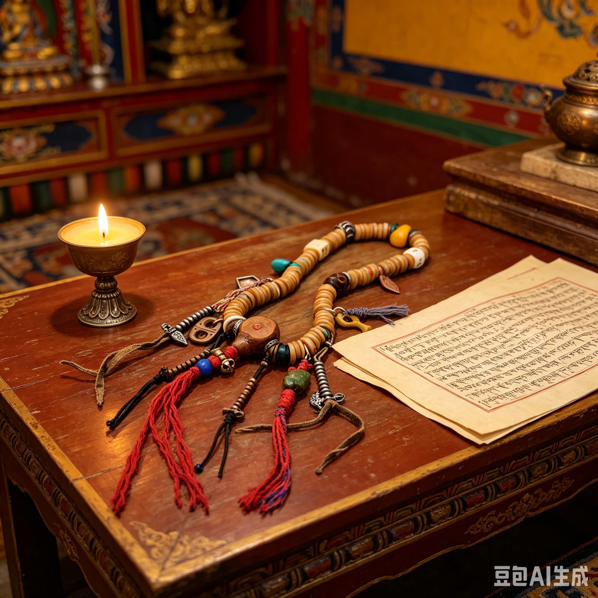 15418老噶吧啦108佛珠文玩念珠Old Gabala 108 Beads Prayer Mala