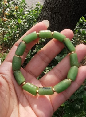 12811十八世纪西非加纳老琉璃手串