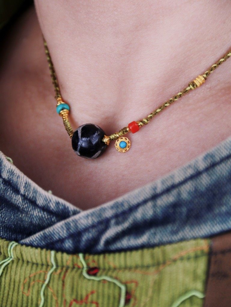 11056西亚千年寿珠项链Antique Pyu Dynasty Shou Bead Necklace