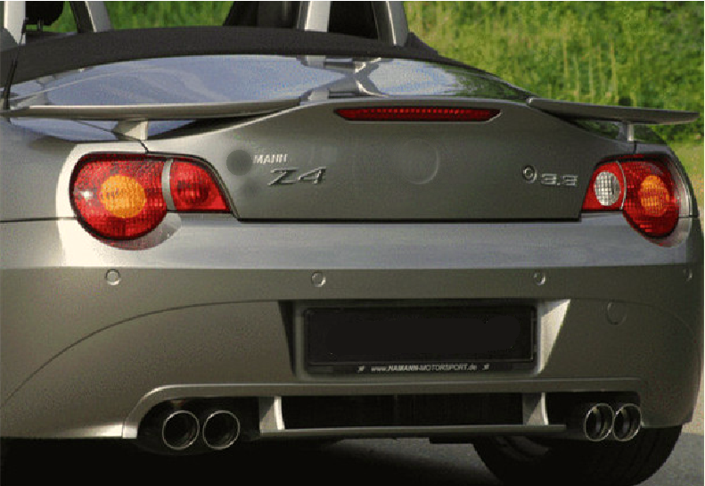 适用于宝马z4 e85改装hamann款碳纤维材质2片式尾翼 宝马z4尾翼