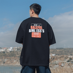 Summer Youth Popular letter printed short sleeve T-shirt (100% cotton)