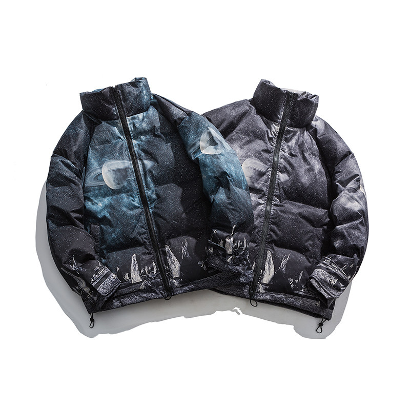 冬季新款潮流寬鬆棉服聚酯纖維