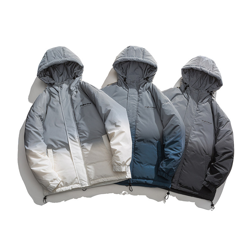 漸變外套聚酯纖維白鴨絨