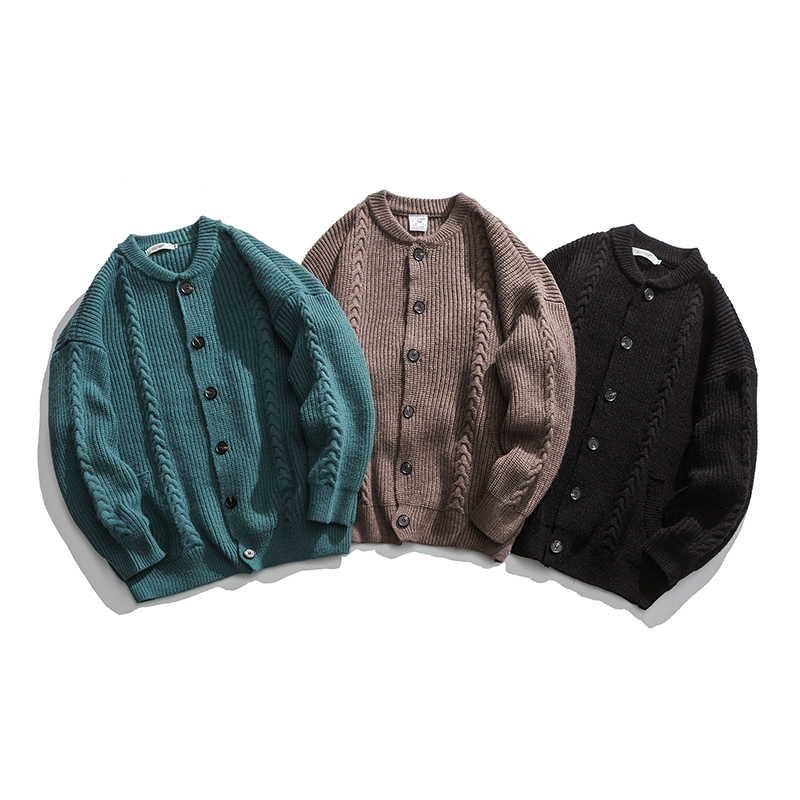 Winter casual cardigan sweater polyester