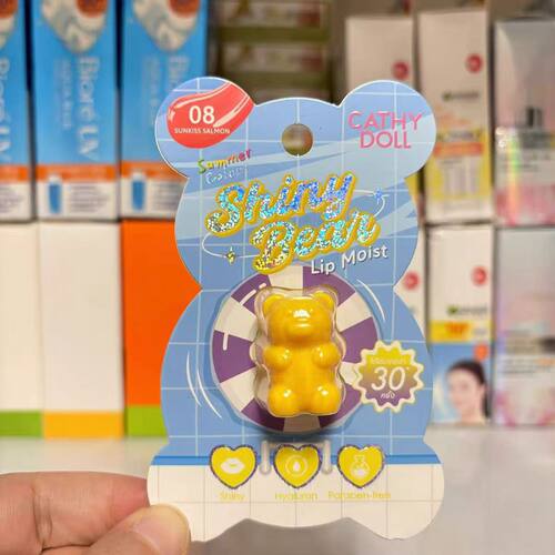 泰国cathy doll小熊润唇膏口红滋润自然显色持久迷你可爱便携正品