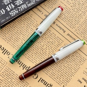 金豪82钢笔蜜瓜苏打雪顶咖啡硬笔书法练字半透明拼色君子剑学生