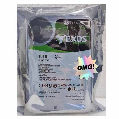 Seagate/希捷 ST16000NM002G 银河 16TB   SAS 3.5寸硬盘