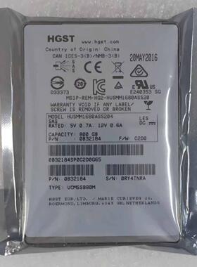 HGST/日立 HUSMM1680ASS204 800G 企业级SAS 12Gb 服务器固态硬盘