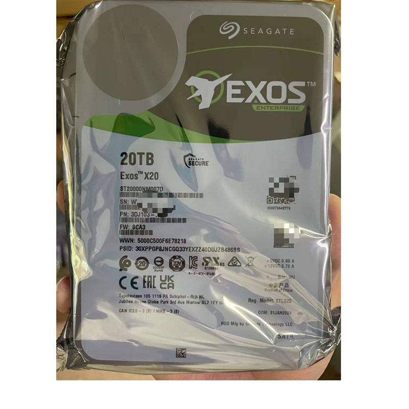 希捷ST20000NM007D/NM004E氦气银河企业级NAS服务器20TB机械硬盘