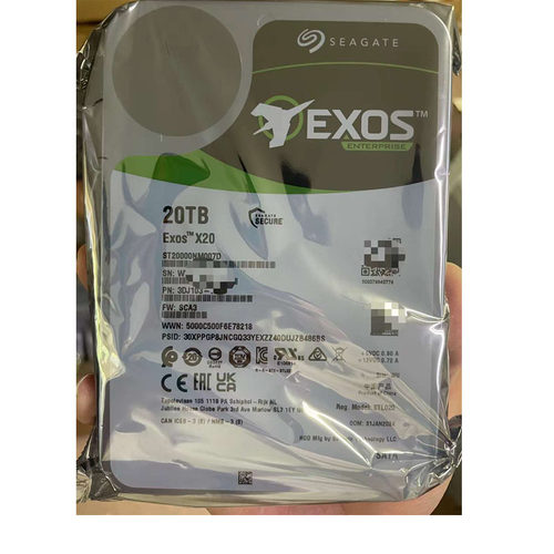 希捷ST20000NM007D/NM004E氦气银河企业级NAS服务器20TB机械硬盘