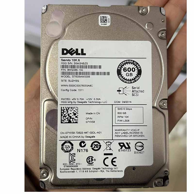 全新DELL/戴尔 ST600MM0006 600G 2.5寸10K SAS 07YX58服务器硬盘