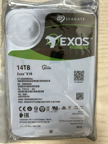 希捷希捷14T  SATA ST14000NM000J 2.5寸1000M服务器硬盘