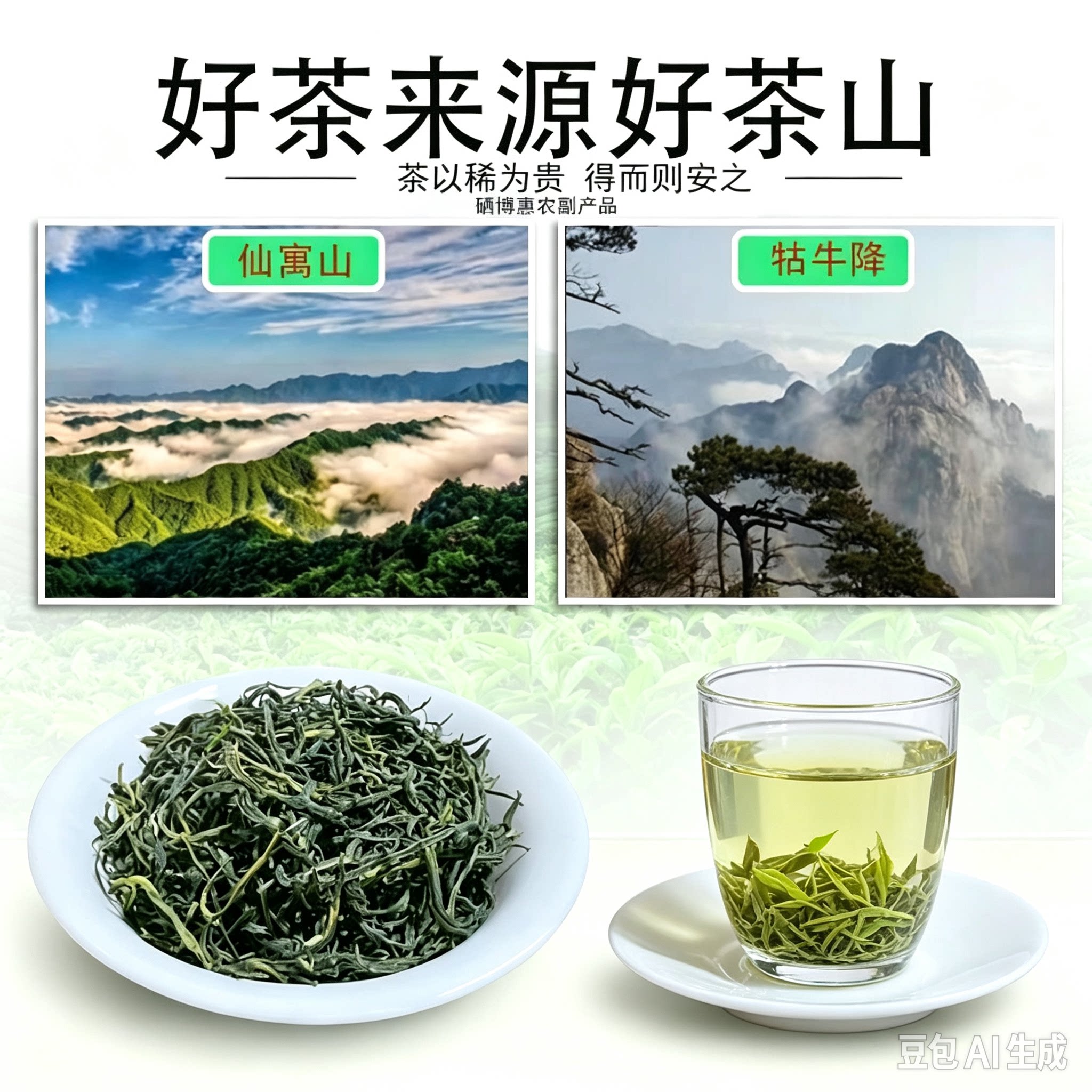 安徽池州石台特产仙寓山富硒绿茶高山绿茶包装礼盒包邮