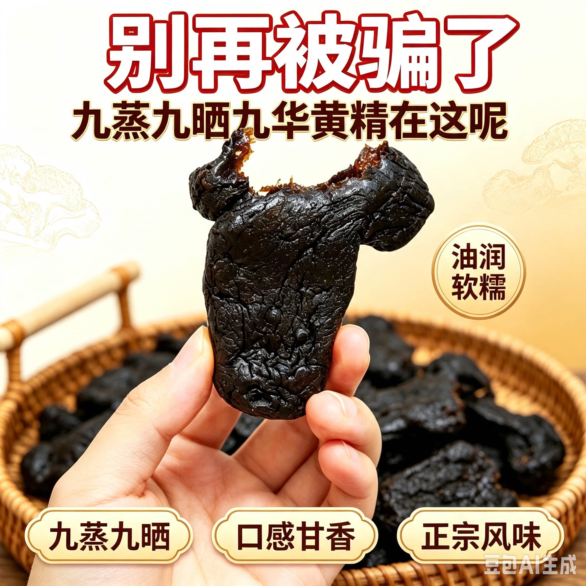 池州特产九华山深山ye生黄精九蒸九晒黄精油头辟谷肉即食泡茶包邮