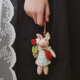精致重工包挂尼泊尔羊毛毡挂件可爱猪猪包挂钥匙扣车挂送女友礼物