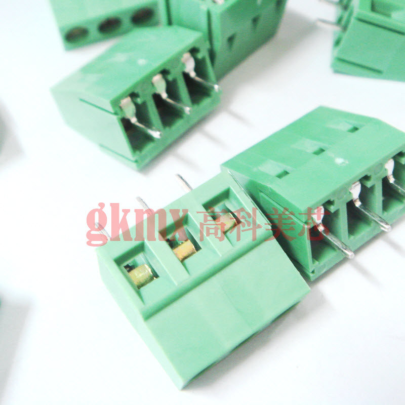 接线端子JK DG508 3芯3PIN 250V/15A直脚间距5.08mm 10个8元