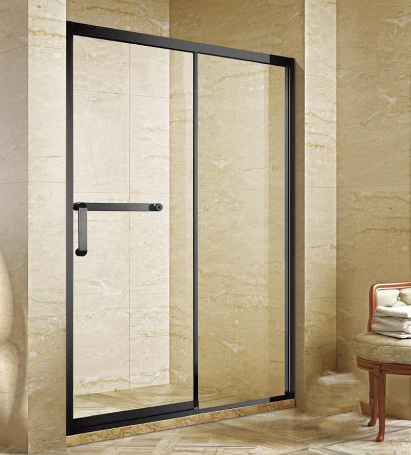 定制一字形淋浴房玻璃门隔断卫生间门浴室卫生间一体式移动隔断门