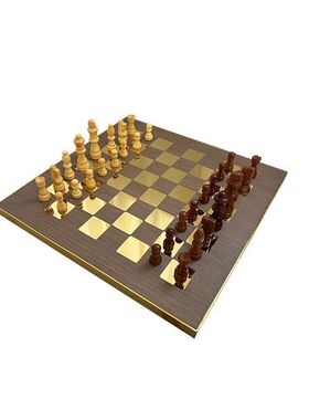 高档国际象棋儿童学生成人棋盘西洋棋样板房书房装饰摆件