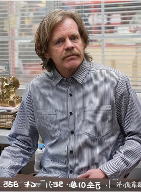 弗兰克同款复古工装衬衫彩色条纹宽松长袖衬衣日式阿美咔叽彩色