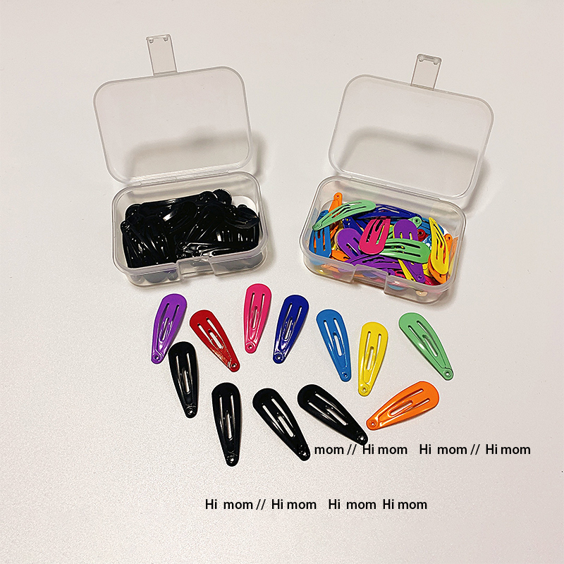 儿童彩色发夹烤漆3cm迷你小号bb夹卡碎发女宝宝百搭发卡女童发饰