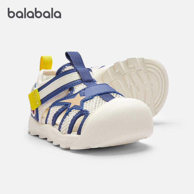 迪士尼巴拉巴拉宝宝机能鞋儿童凉鞋婴儿软底鞋子2025夏季新款童鞋