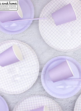 一次性彩色环保纸盘生日聚会派对纸餐具一次性披萨盘ins网红纸盘