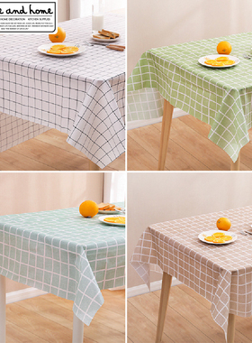 桌布塑料 ins北欧风生日派对聚会轰趴PE防油防烫免洗网红格子台布