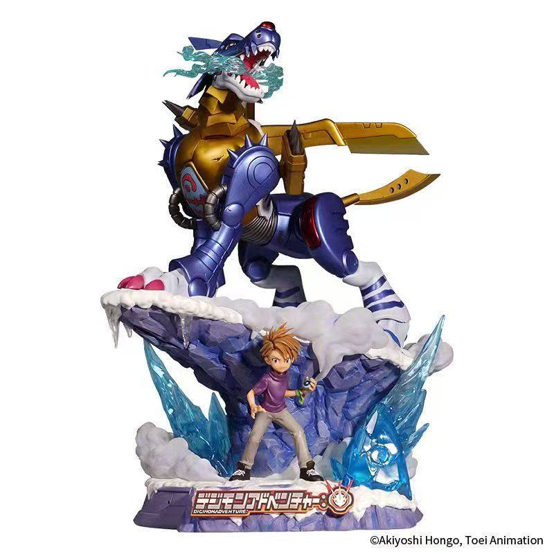 万代潮玩 BNF匠数码宝贝第3弹石田大和with钢铁加鲁鲁兽 高约48cm