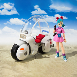 万代SHF七龙珠布尔玛布玛小悟空胶囊摩托车 电动车 机车 可动手办