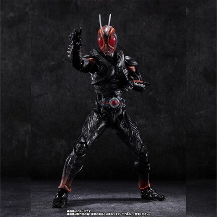 现货万代2023会场限定  SHF 假面骑士 黑日 BLACK SUN 初变身红眼