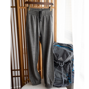宽松美利奴羊毛卫裤 Des FR美丽诺轻盈保暖跑步运动直筒收脚休闲裤