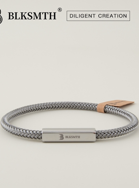 钢丝4mm纯色钢编织时尚镂空手环极简高档男女手绳方磁吸手镯运动