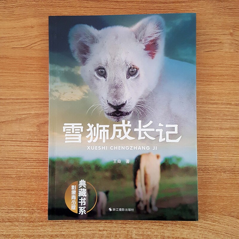 库存清仓 正版 雪狮成长记(影像青少版)典藏书系浙江摄影出版社王焱著中小学生课外读物彩页版少儿文学读物动物故事课外书