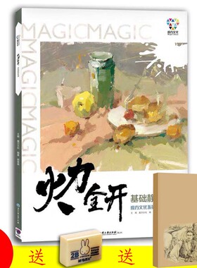 火力全开基础静物色调 2019魔方文化颜登高著色彩照片对画构图调色光影色调塑造整体果蔬类花卉类色彩静物范画校考联考美术书