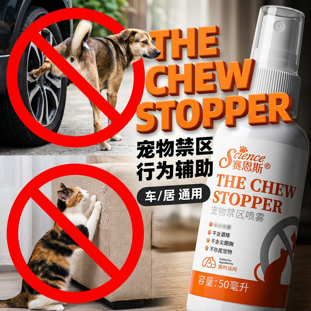 宠物禁区提示喷雾 50ml 猫咪狗狗用日常行为引导喷剂用品猫狗通用