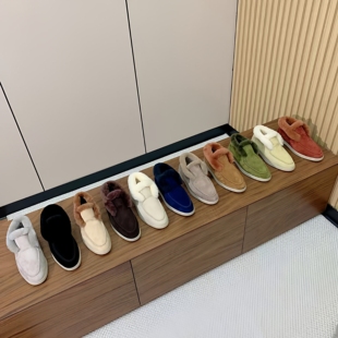 2025新款LP雪地靴女冬季加绒加厚保暖棉鞋一脚蹬懒人鞋平底鞋