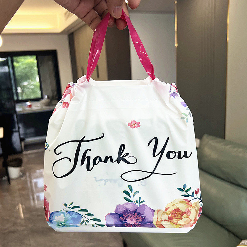 精美网红日韩塑料化妆品袋子手提袋动漫周边单肩包购物补课饭盒袋