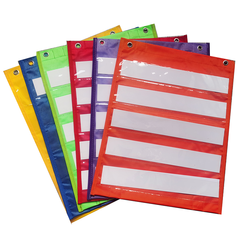 含磁性识字挂袋教室教具牛津布