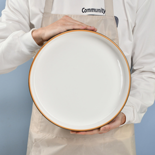 陶瓷多功能盘家用餐盘茶点碟子零食干水果盘客厅茶台托盘茶具配件