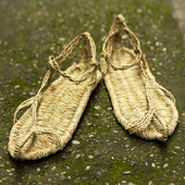 男款 麻鞋 夏季 纯手工编织草鞋 凉鞋 女红军国潮复古稻草天然藤草表演