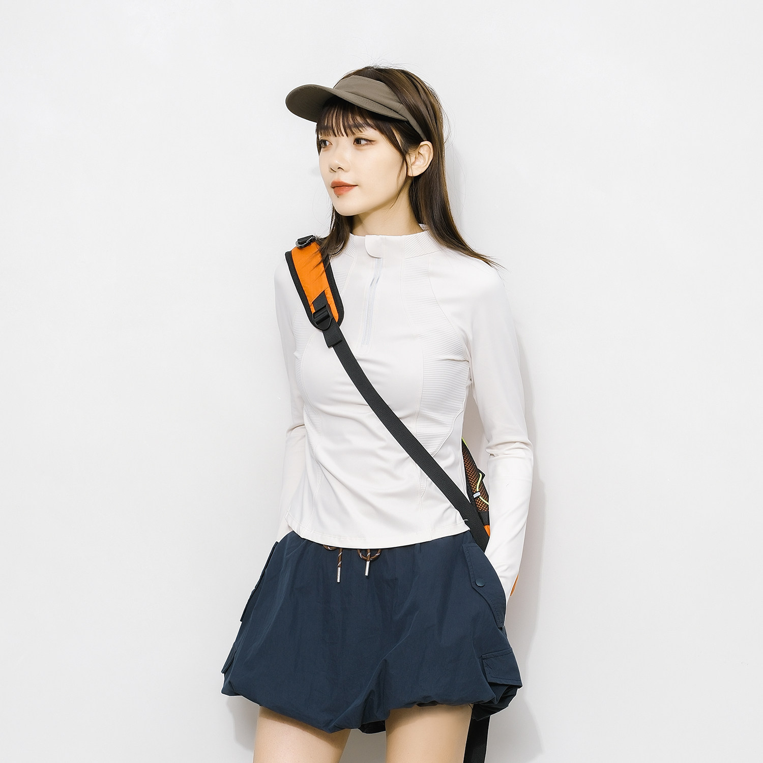 Epicsocotra秋冬户外运动紧身半拉链瑜伽服跑步健身长袖套头衣女