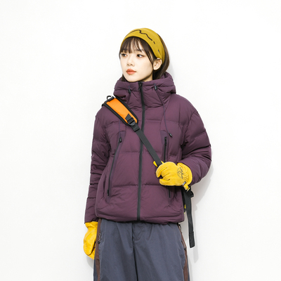 户外双拉链90绒羽绒服滑雪服男女