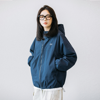 Epicsocotra2025春季户外防风防泼水连帽冲锋衣夹克 短外套男女款