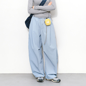 EPIC春季 女低腰 运动透气舒适休闲直筒长裤 户外防泼水阔腿工装 裤