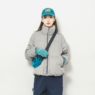 Epicsocotra户外山系撞色90白鸭绒防泼水立领加厚羽绒服男女同款