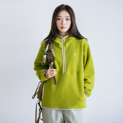 Epicsocotra户外抓绒连帽卫衣保暖运动套头外套男女骑行徒步内胆